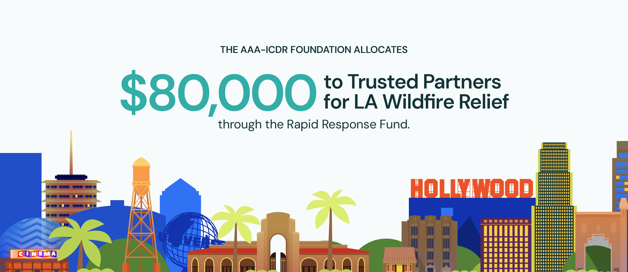 Mobilizing Support for LA Wildfires by AAA-ICDR Foundation and AAA