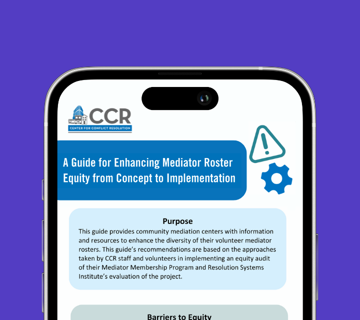 A Guide for Enhancing Mediator Roster Equity from Concept to Implementation (Two Page Summary)